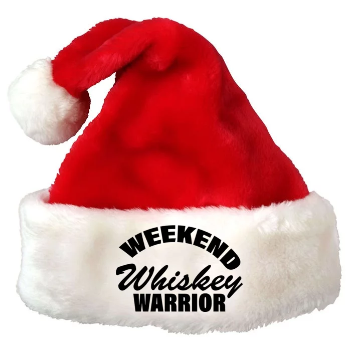 Weekend Whiskey Warrior Premium Christmas Santa Hat