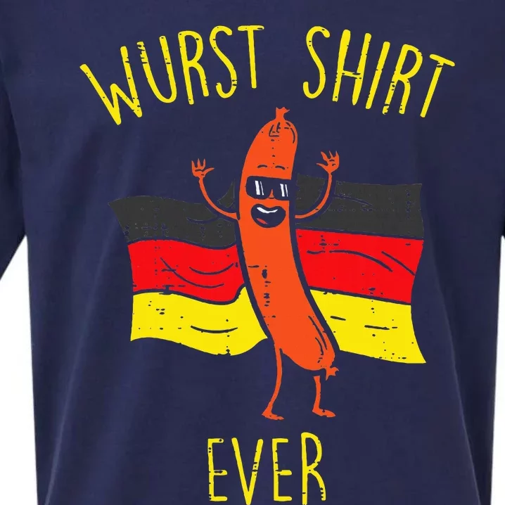 Wurst Ever Funny Sausage Oktoberfest Sueded Cloud Jersey T-Shirt