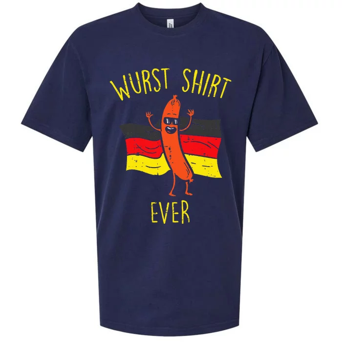 Wurst Ever Funny Sausage Oktoberfest Sueded Cloud Jersey T-Shirt