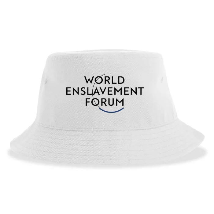 World Enslavement Forum Sustainable Bucket Hat