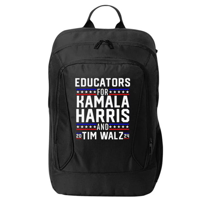 Women Educators For Kamala Harris Tim Walz 2024 For President Vp Gift City Backpack