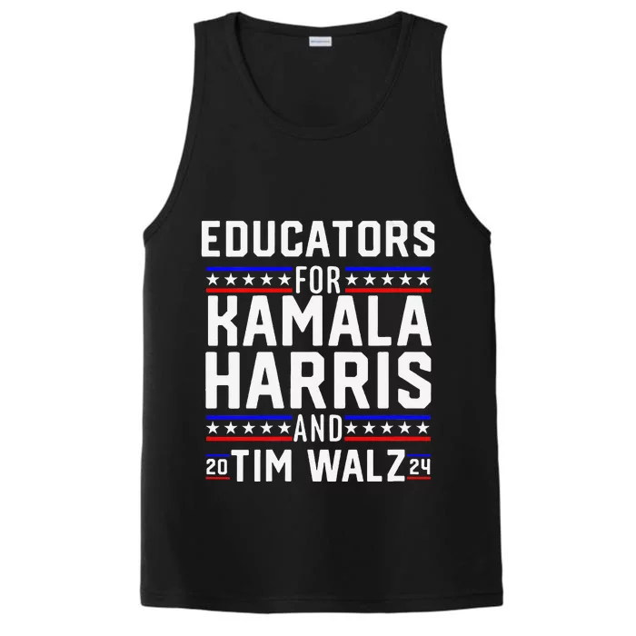 Women Educators For Kamala Harris Tim Walz 2024 For President Vp Gift Performance Tank