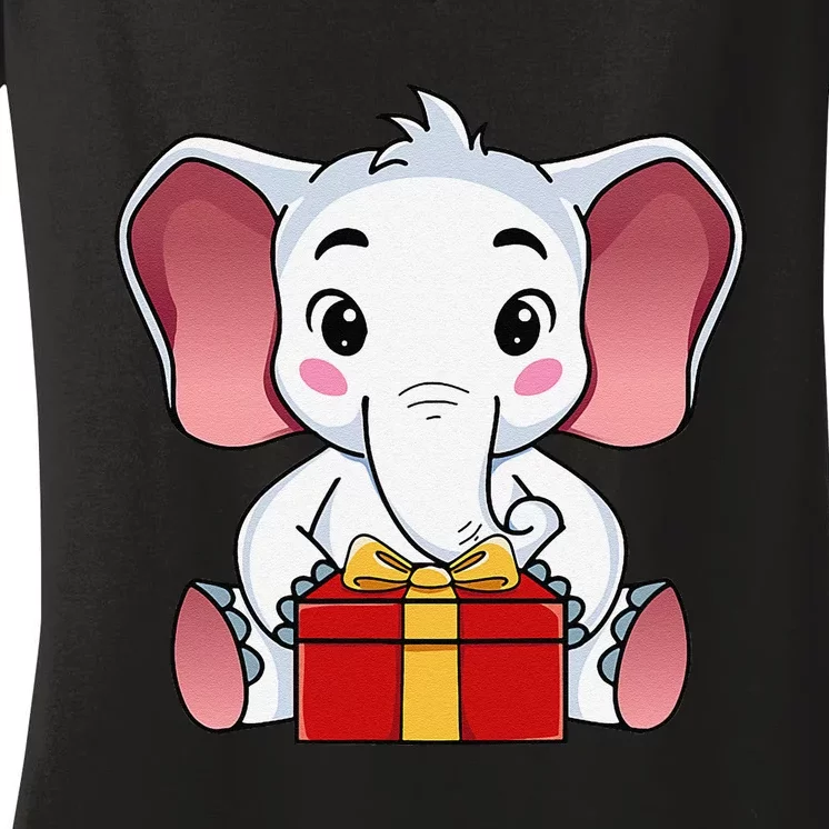 White Elephant Gift Exchange Women's V-Neck T-Shirt