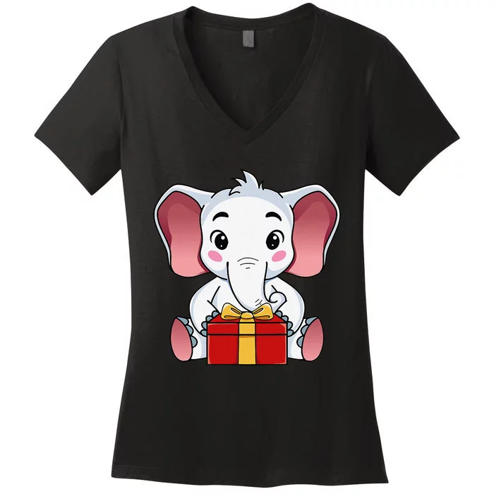 White Elephant Gift Exchange Women's V-Neck T-Shirt