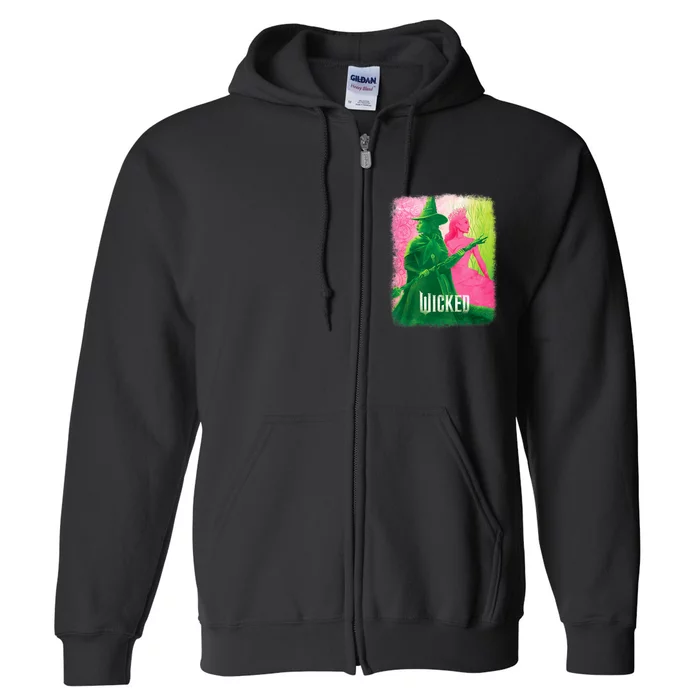 Wicked Elphaba & Glinda Tonal Full Zip Hoodie