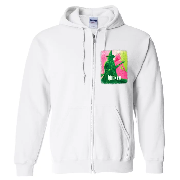 Wicked Elphaba & Glinda Tonal Full Zip Hoodie