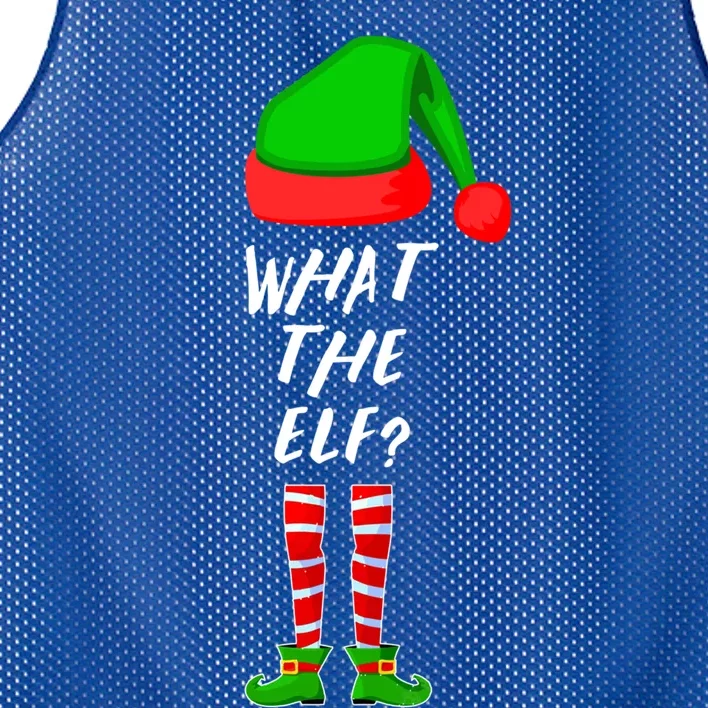 What Elf? Group Matching Family Christmas Gift Mesh Reversible Basketball Jersey Tank