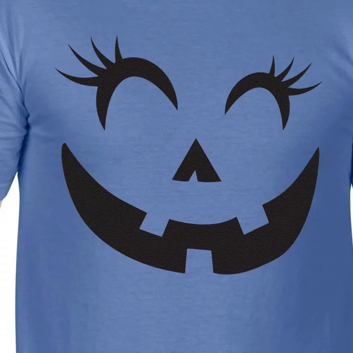 Winking Eye Halloween Lashes JackOLantern Pumpkin Face Comfort Colors T-Shirt