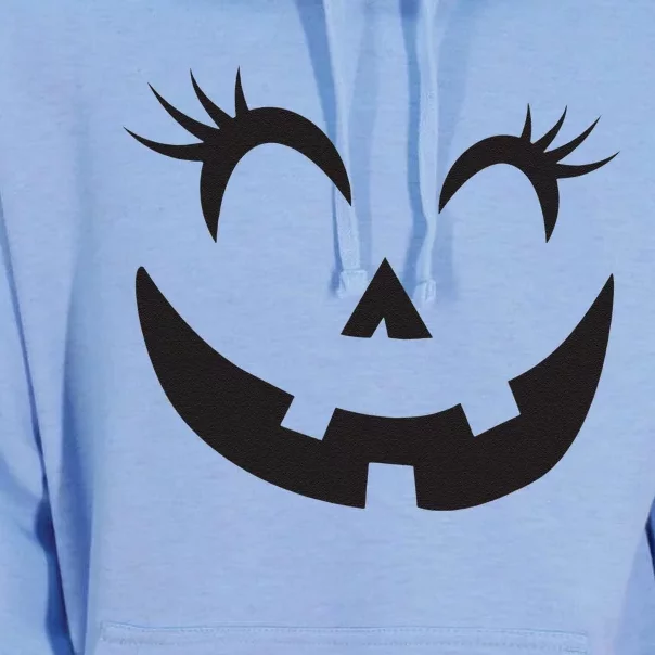 Winking Eye Halloween Lashes JackOLantern Pumpkin Face Unisex Surf Hoodie