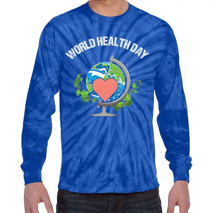 World Earth Health Day Cute Gift Tie-Dye Long Sleeve Shirt