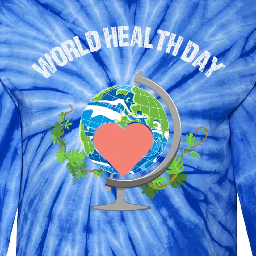 World Earth Health Day Cute Gift Tie-Dye Long Sleeve Shirt