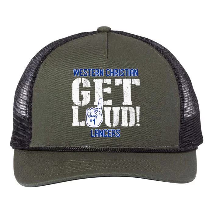 West End High School Get Loud Patriots Retro Rope Trucker Hat Cap