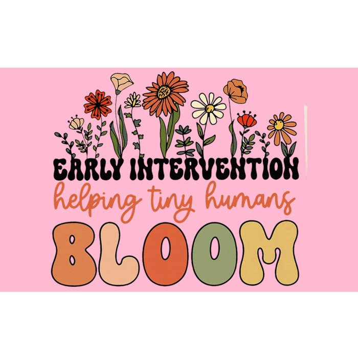 Wildflower Early Intervention Helping Tiny Human Bloom Bumper Sticker