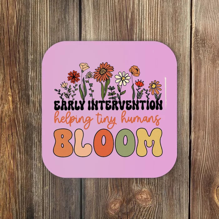 Wildflower Early Intervention Helping Tiny Human Bloom Coaster