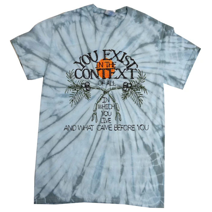 We Exist In The Context Feminist Kamala Vote Blue 2024 Tie-Dye T-Shirt