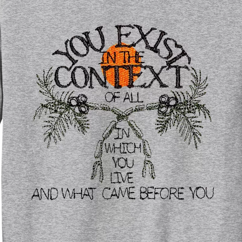 We Exist In The Context Feminist Kamala Vote Blue 2024 Tall Sweatshirt