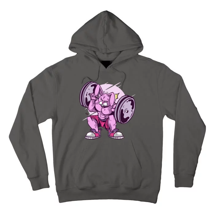 Weightlifting Rabbit Tall Hoodie