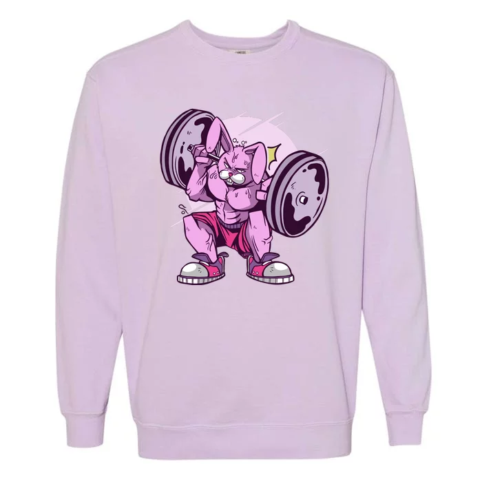 Weightlifting Rabbit Garment-Dyed Sweatshirt