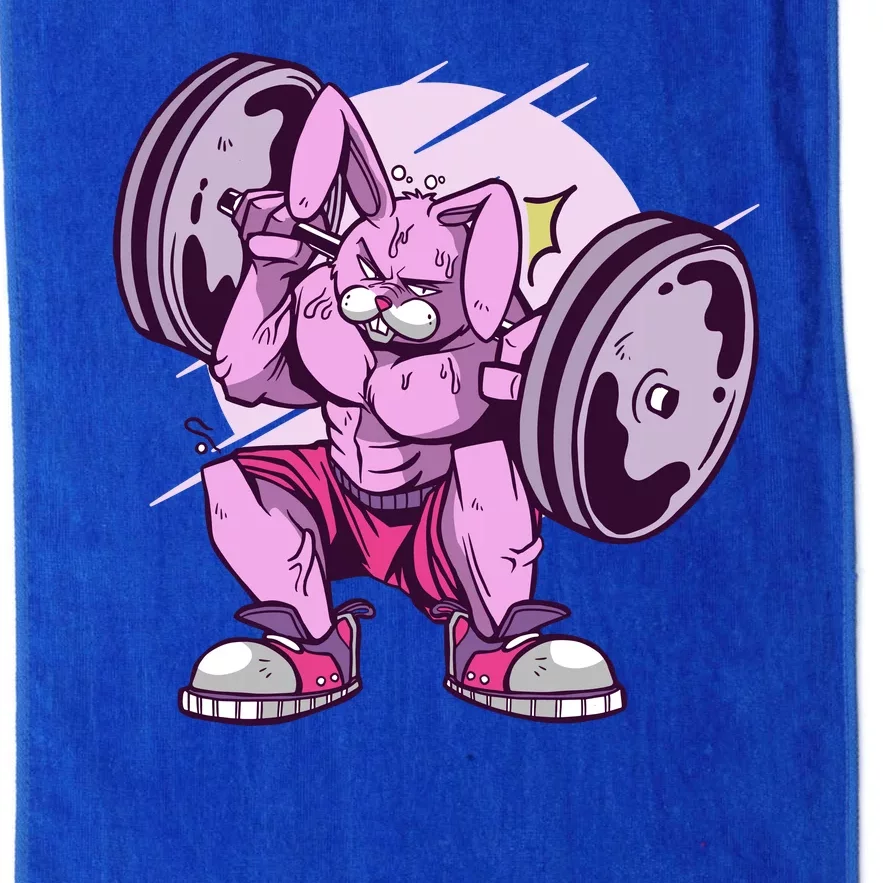 Weightlifting Rabbit Platinum Collection Golf Towel