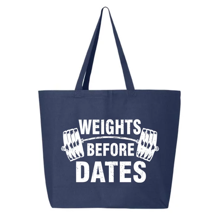 Weights Before Dates Motivation 25L Jumbo Tote