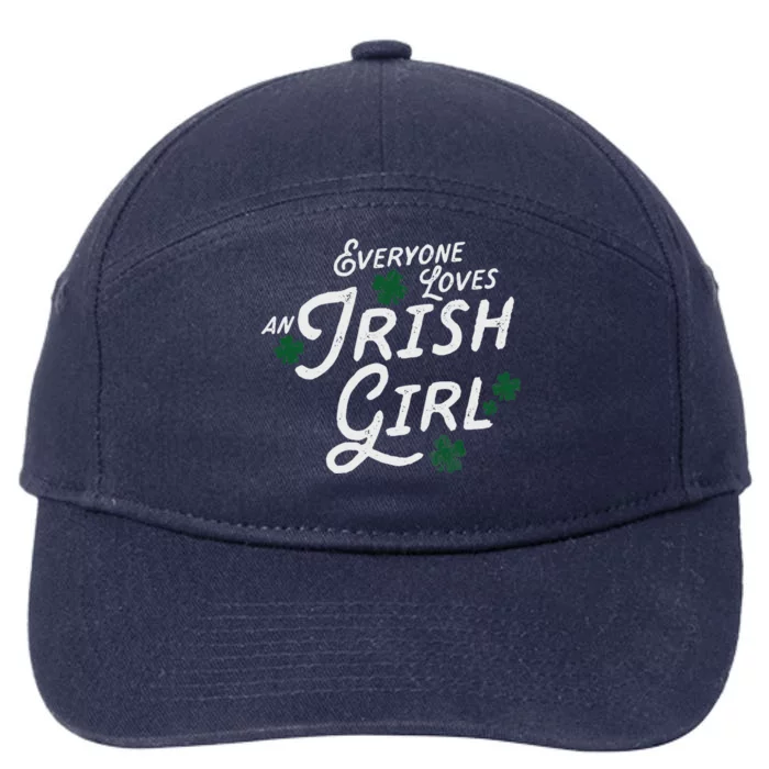 Wo Everyone Loves An Irish Girl Ladies St. Patrick 7-Panel Snapback Hat