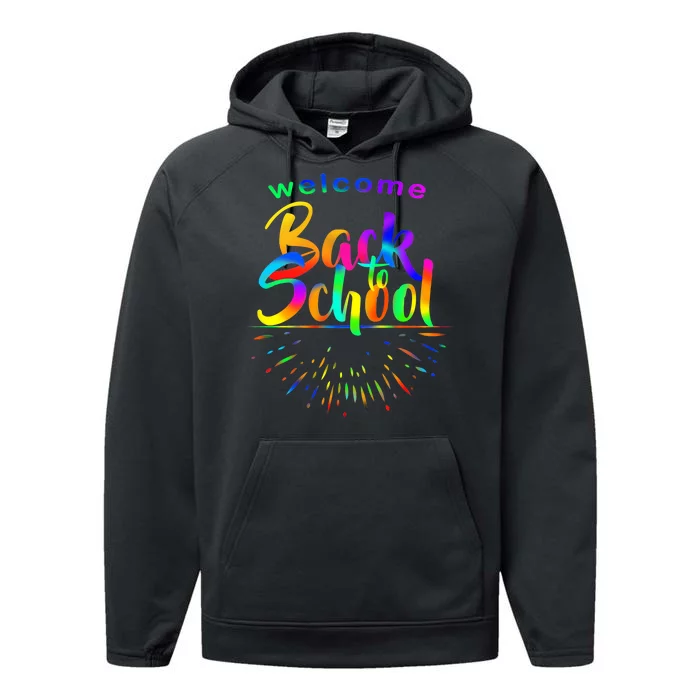 Welcome Back To School Performance Fleece Hoodie