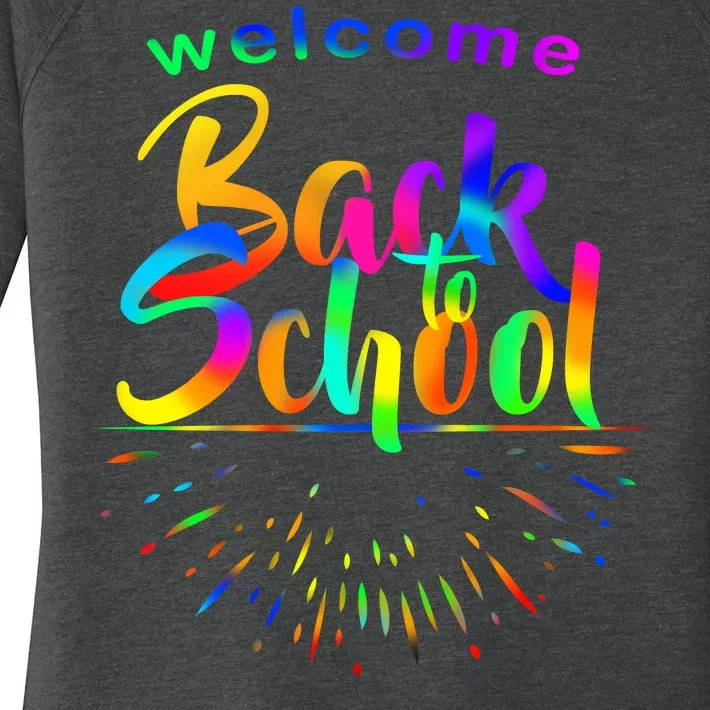 Welcome Back To School Women's Perfect Tri Tunic Long Sleeve Shirt