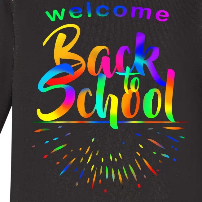 Welcome Back To School Baby Long Sleeve Bodysuit