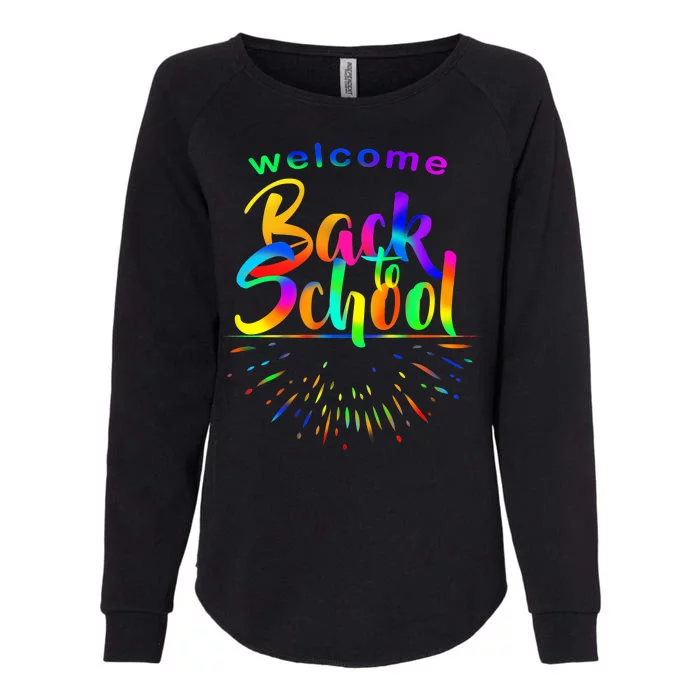 Welcome Back To School Womens California Wash Sweatshirt