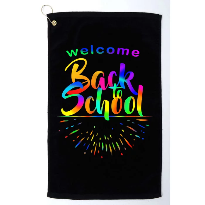 Welcome Back To School Platinum Collection Golf Towel