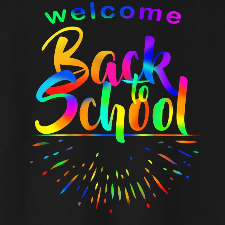 Welcome Back To School Women's Crop Top Tee