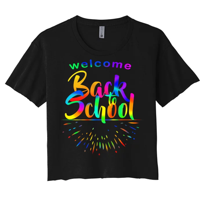 Welcome Back To School Women's Crop Top Tee