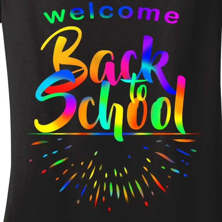 Welcome Back To School Women's V-Neck T-Shirt