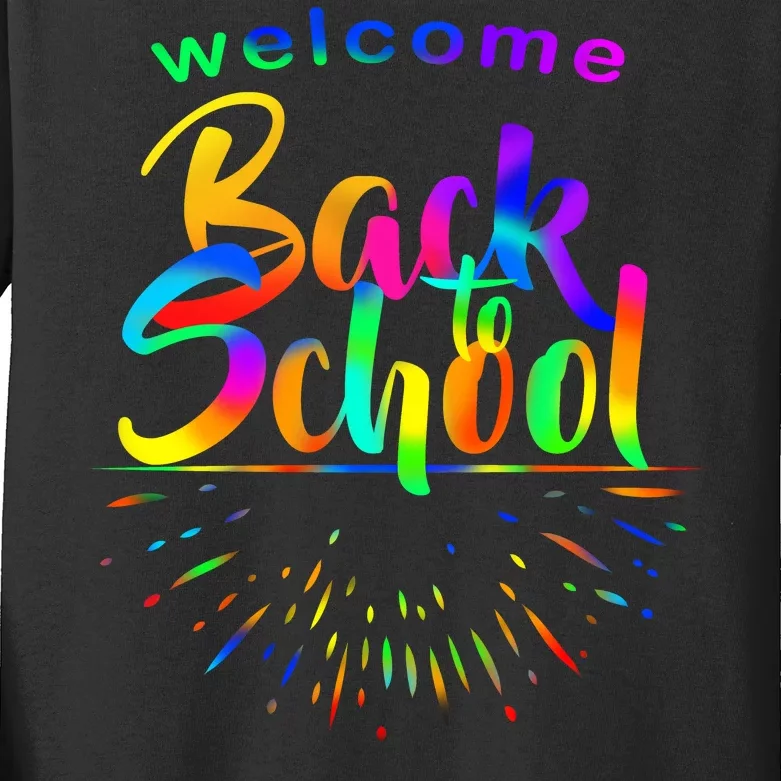 Welcome Back To School Kids Long Sleeve Shirt