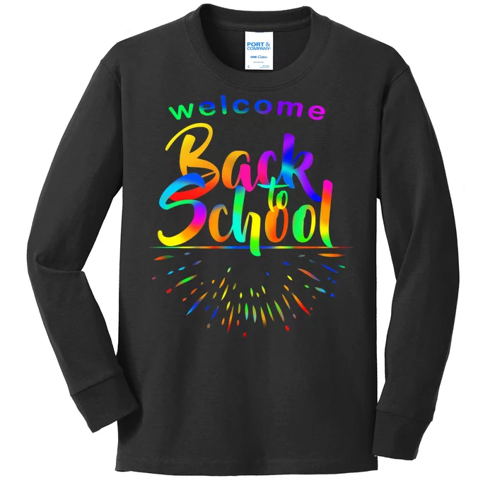 Welcome Back To School Kids Long Sleeve Shirt