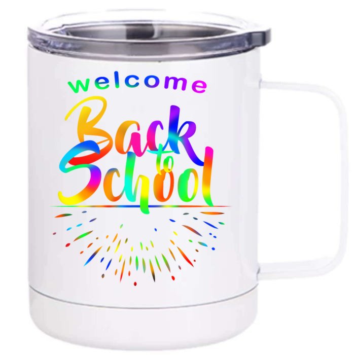 Welcome Back To School Front & Back 12oz Stainless Steel Tumbler Cup