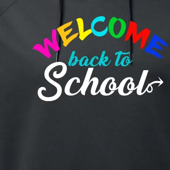 Welcome Back To School Arrow Performance Fleece Hoodie