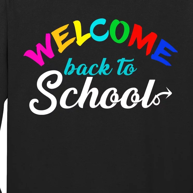 Welcome Back To School Arrow Long Sleeve Shirt