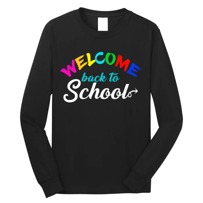 Welcome Back To School Arrow Long Sleeve Shirt