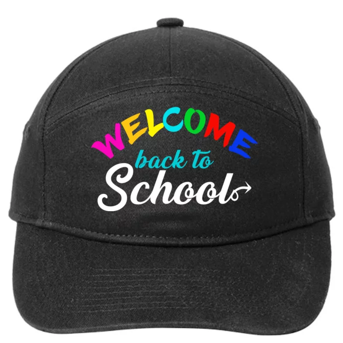 Welcome Back To School Arrow 7-Panel Snapback Hat