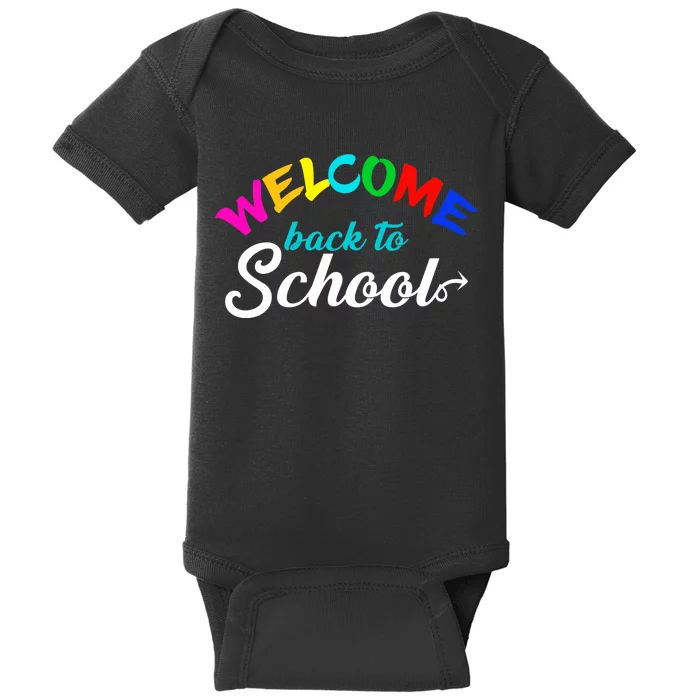 Welcome Back To School Arrow Baby Bodysuit