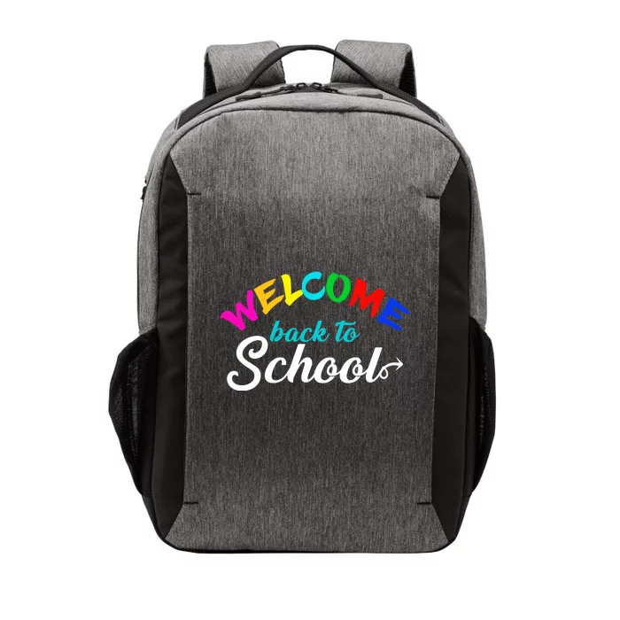 Welcome Back To School Arrow Vector Backpack