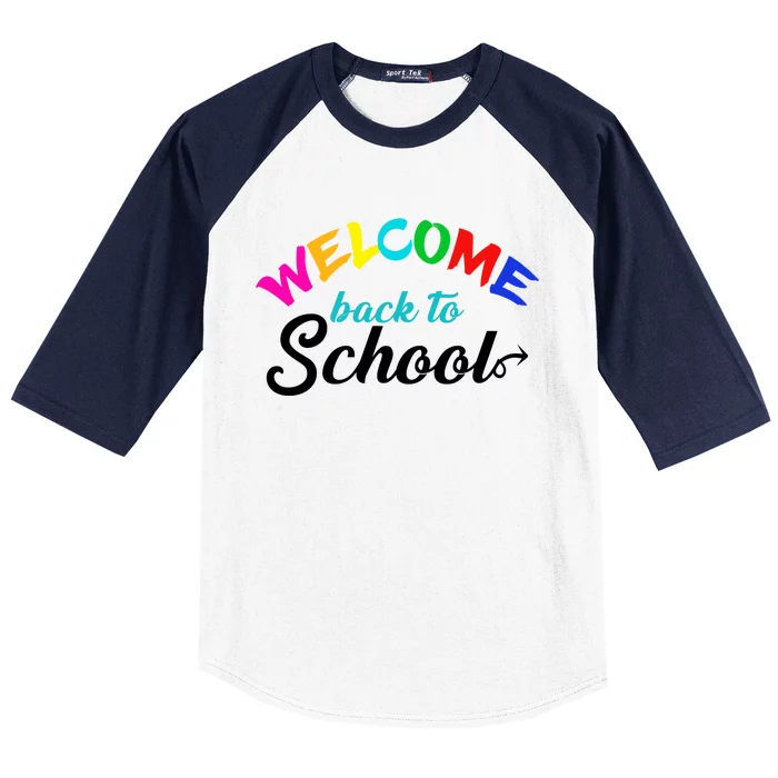 Welcome Back To School Arrow Baseball Sleeve Shirt