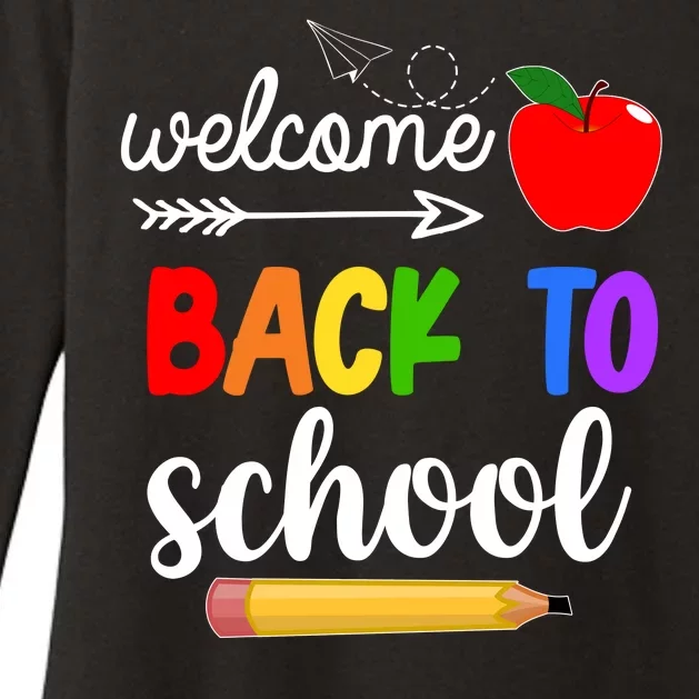 Welcome Back To School Teachers Students Womens CVC Long Sleeve Shirt