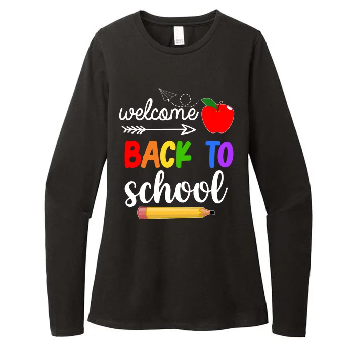 Welcome Back To School Teachers Students Womens CVC Long Sleeve Shirt