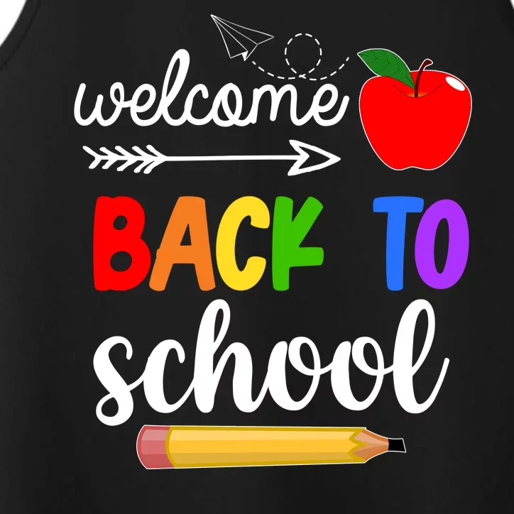 Welcome Back To School Teachers Students Performance Tank