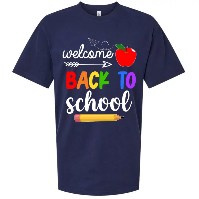 Welcome Back To School Teachers Students Sueded Cloud Jersey T-Shirt