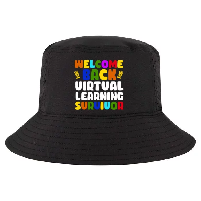 Welcome Back To School Virtual Learning Survivor Cool Comfort Performance Bucket Hat