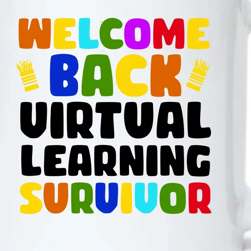 Welcome Back To School Virtual Learning Survivor Black Color Changing Mug