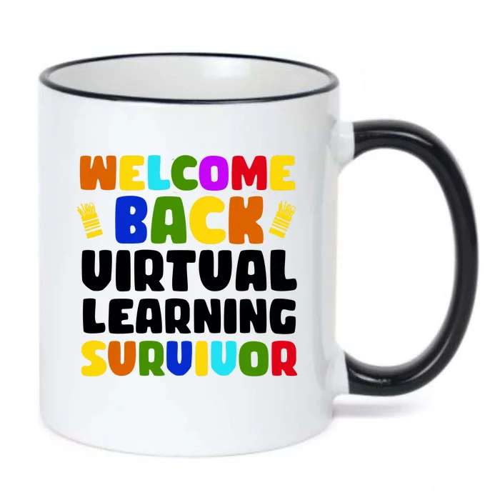 Welcome Back To School Virtual Learning Survivor Black Color Changing Mug